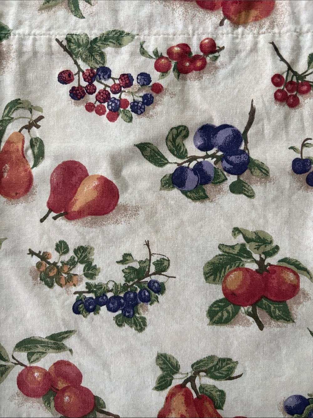 Longaberger Orchard Fruit Medley Window Valance 74”x 17” Cotton - Picture 4 of 6